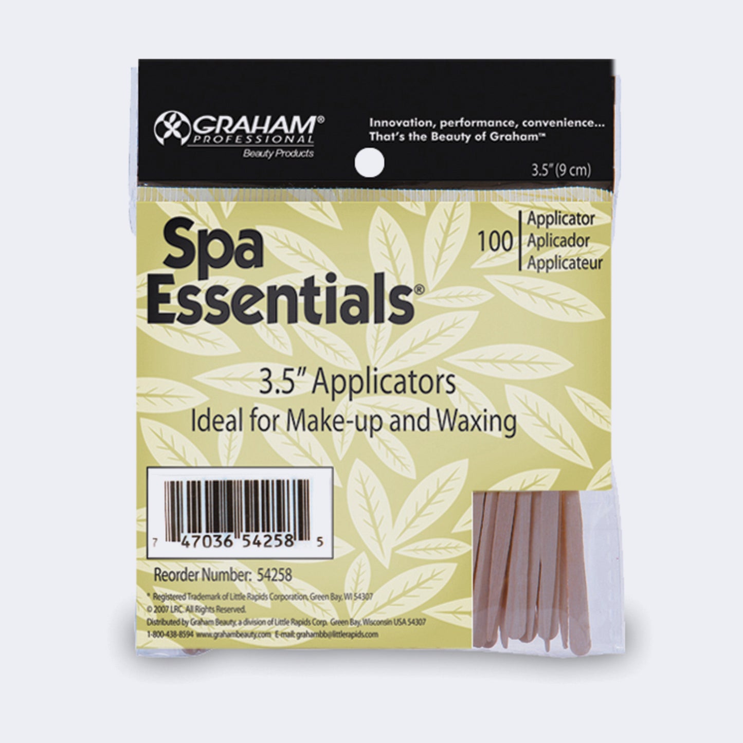 Graham - 3-1/2" Wood Applicators - 100/bag