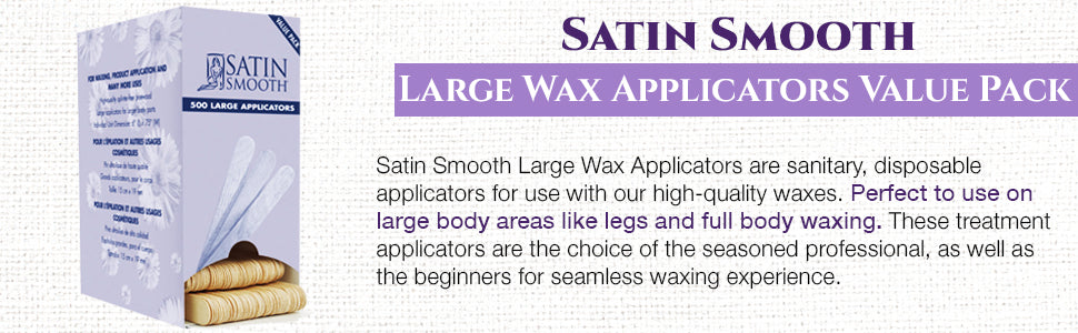 Satin Smooth - Large applicator sticks in a value-pack. 500/Box