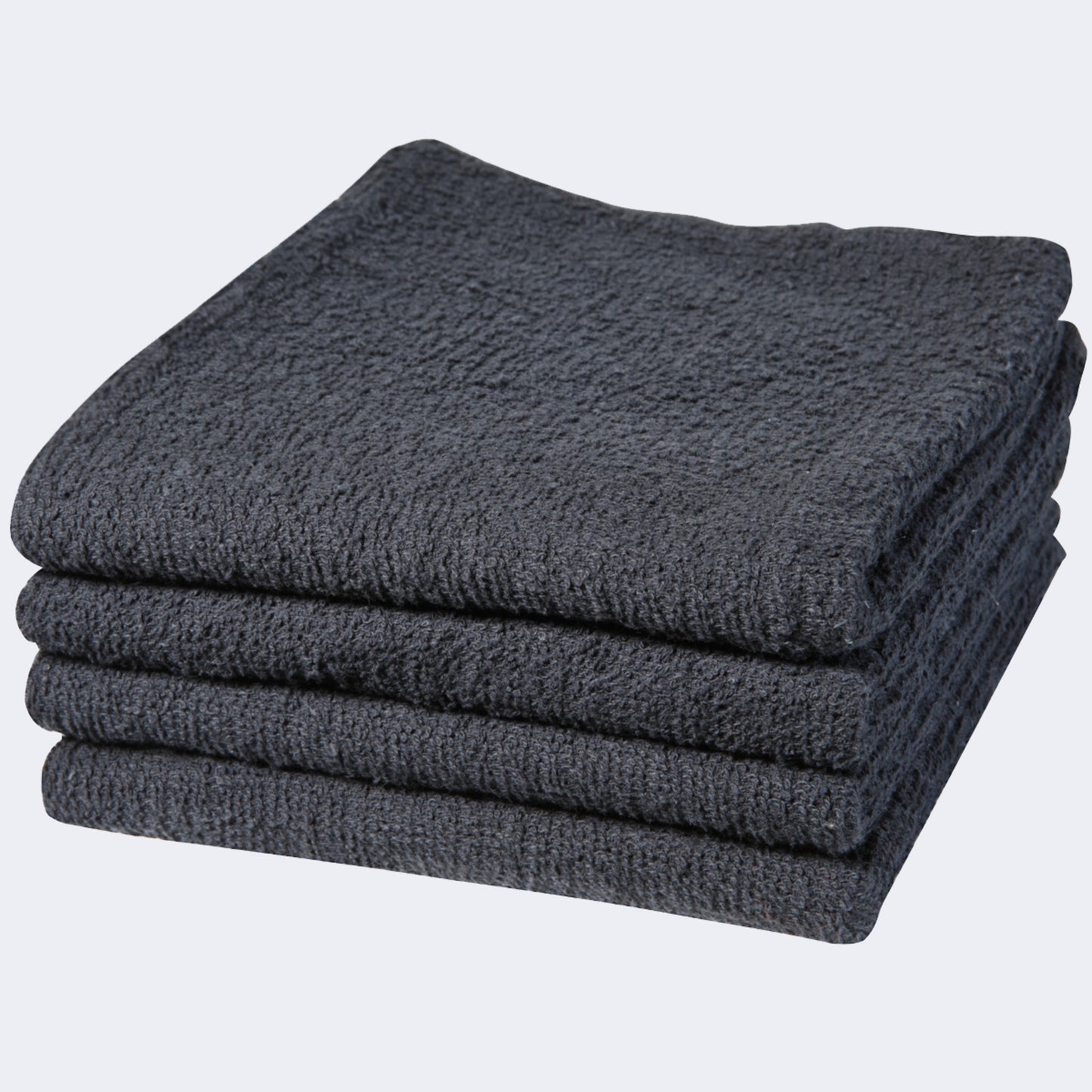 BabylissPRO - Non-bleach cotton towels, 16" x 28". Black. 12/pack