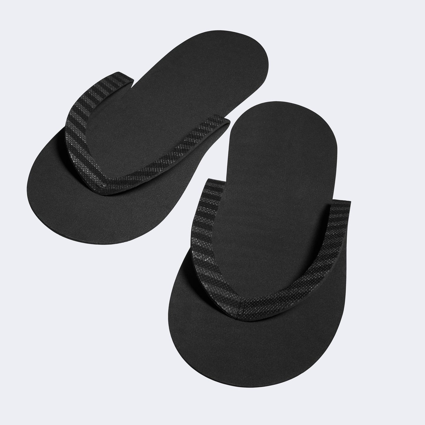 Silkline - Hygienic and waterproof slippers with non-skid soles. Black. 12 pairs/pack