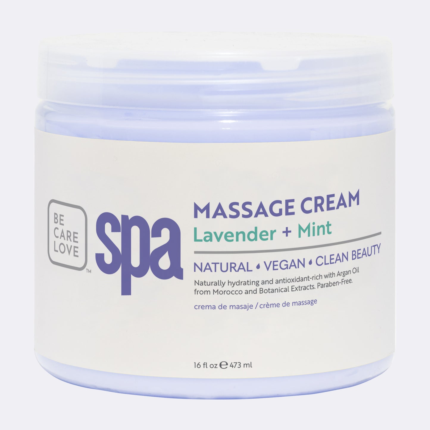 BCL - Lavender & Mint, Massage Cream, 16 oz.
