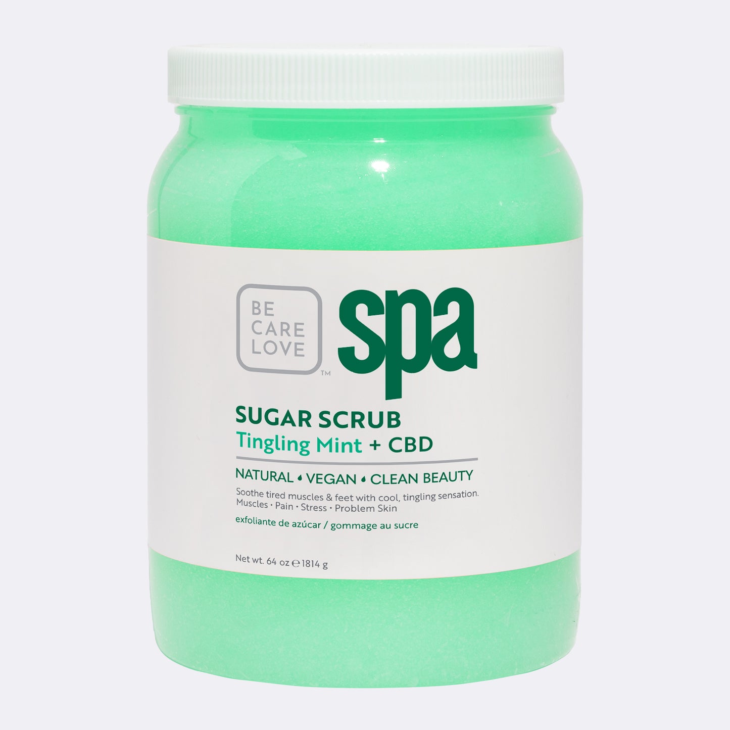 BCL - Sugar Scrub - Tingling Mint & CBD - 64 oz.